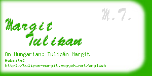margit tulipan business card