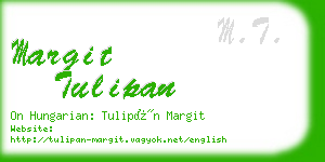 margit tulipan business card